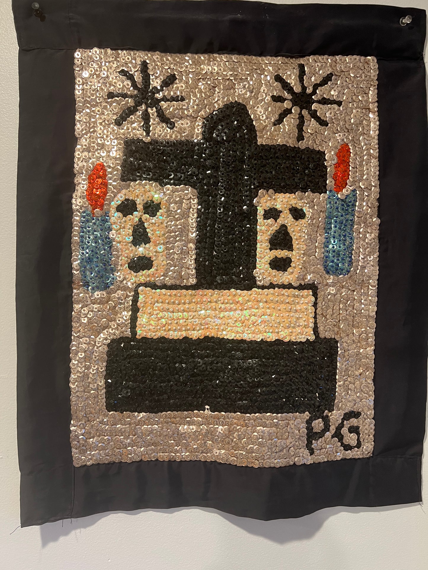 Barón Samedi Sequined Tapestry (Haití)