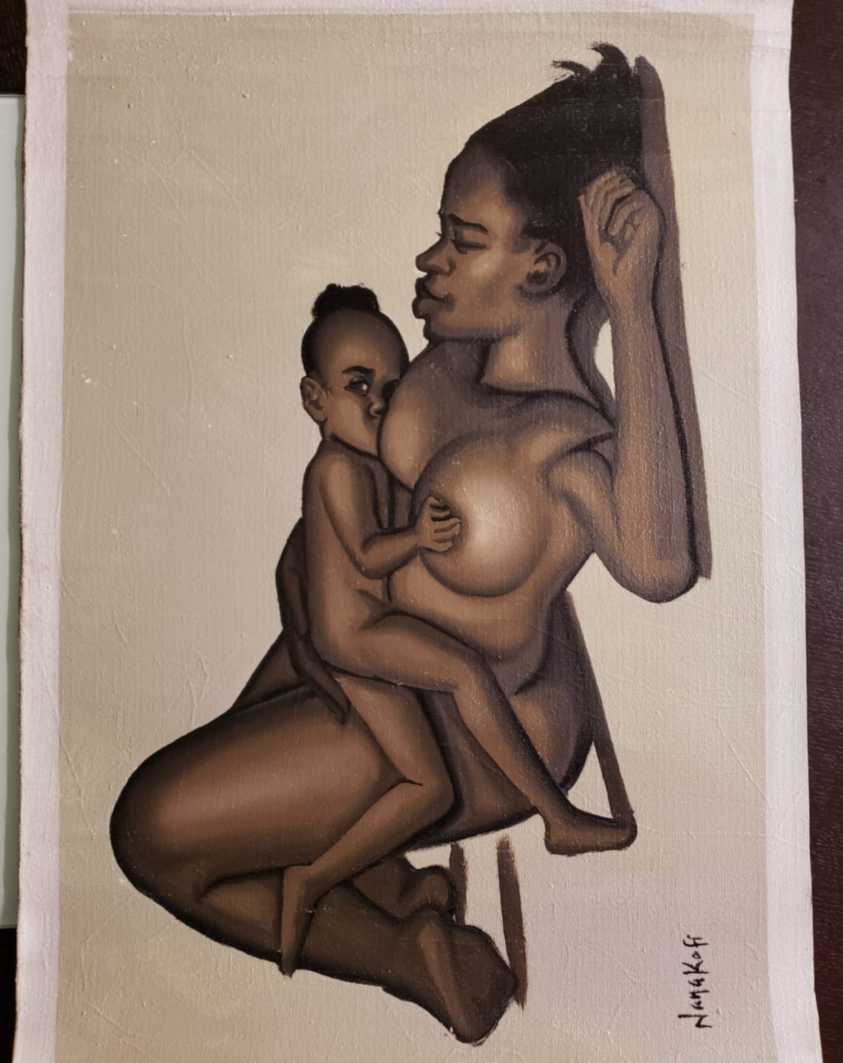 Nursing mom painting (Ghana)